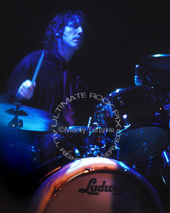  Photo of drummer Steve Gorman of The Black Crowes in concert in 1998 by Marty Temme