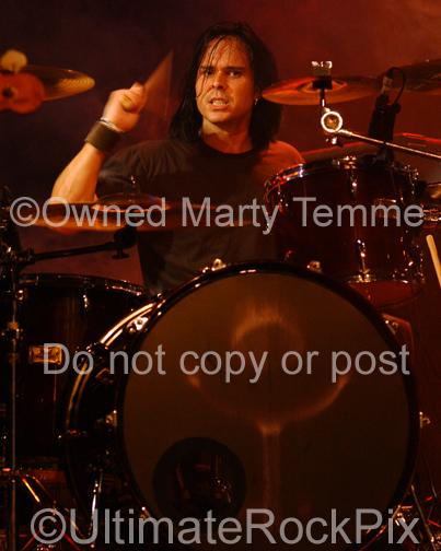 Photos of Drummer Bevan Davies in 2007 by Marty Temme