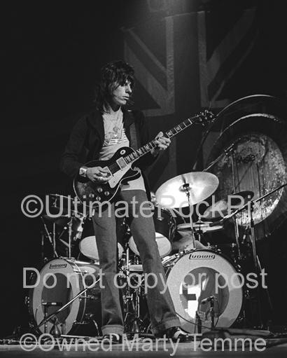 Limited Edition Prints of Jeff Beck numbered and signed by Marty Temme