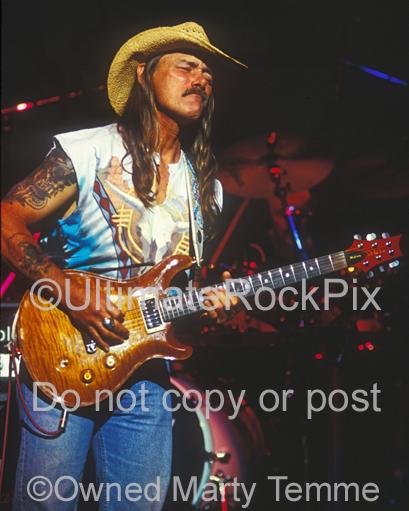 Photos of Guitar Player Dickey Betts of The Allman Brothers in Concert in 1994 by Marty Temme