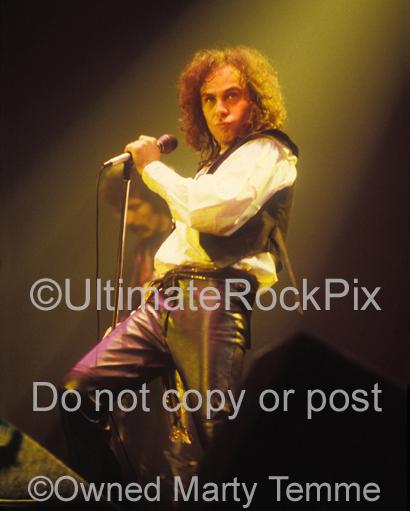 Photos of Ronnie James Dio of Black Sabbath Singing Onstage in 1981 by Marty Temme