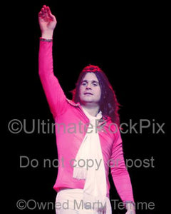 Photos of Ozzy Osbourne of Black Sabbath Singing Onstage in 1978 by Marty Temme