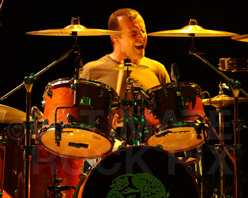 Photo of drummer Brendan Hill of Blues Traveler in concert in 2009 by Marty Temme
