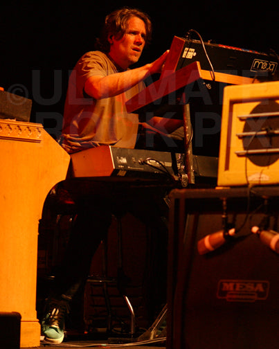 Photo of keyboardist Ben Wilson of Blues Traveler in concert in 2009 by Marty Temme