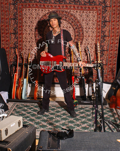 Photo of Stevie D. of Buckcherry during a photo shoot in 2008 by Marty Temme