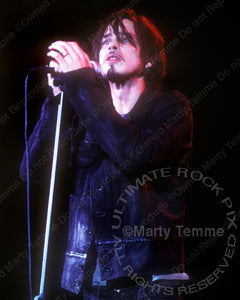 Photo of Chris Cornell singing in concert by Marty Temme