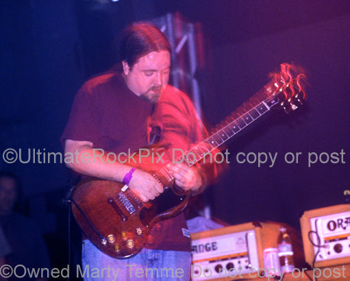 Photo of guitarist Tim Sult of Clutch in concert by Marty Temme