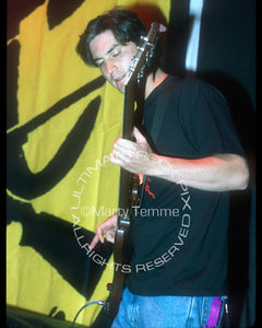 Photo of bass player Dan Maines of Clutch in concert by Marty Temme