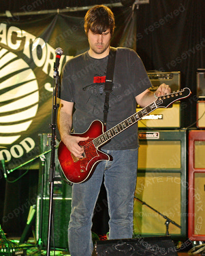 Photo of guitarist Kurt Ballou of Converge onstage in 2008 by Marty Temme