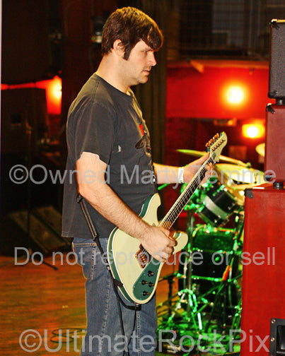 Photo of guitarist and producer Kurt Ballou of Converge onstage in 2008 by Marty Temme