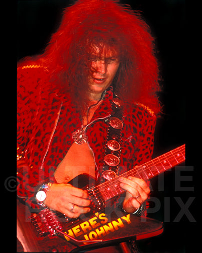 Photo of Lanny Cordola of House of Lords in concert in 1989 - cordola8925