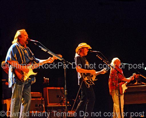 Photos of Stephen Stills, Neil Young and David Crosby in Concert by Marty Temme