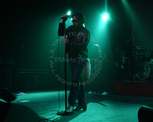 Photo of Ian Astbury of The Cult in concert in 2007 by Marty Temme