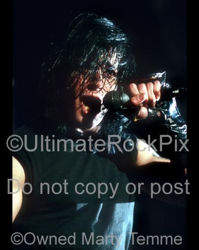 Photos of Vocalist Glenn Danzig in Concert in 1989 in Reseda, California by Marty Temme