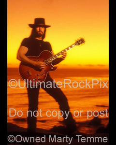 Photos of Guitar Player John Christ of Danzig During a Photo Shoot in 1995 in Malibu, California by Marty Temme