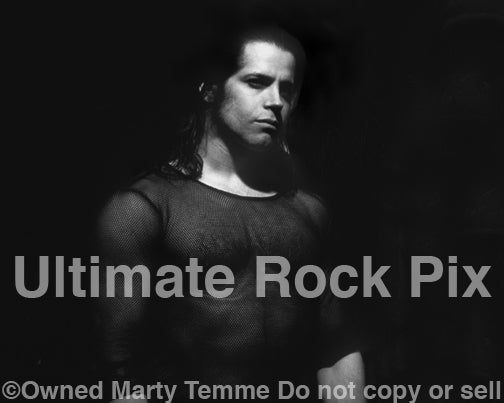 Black and white photo of Glenn Danzig during a photo shoot in 1995 by Marty Temme