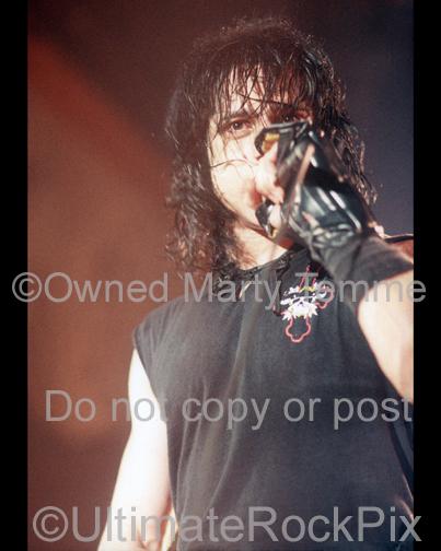 Photos of Singer Glenn Danzig in Concert in 1989 in Reseda, California by Marty Temme