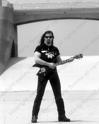 Photo of John Christ of Danzig during a photo shoot in 1995 by Marty Temme