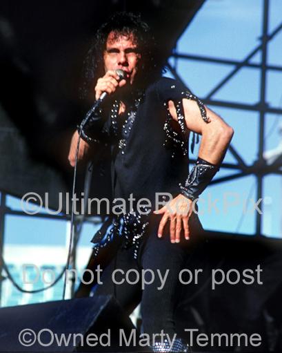 Photos of Ronnie James Dio of Dio in Concert in 1986 by Marty Temme