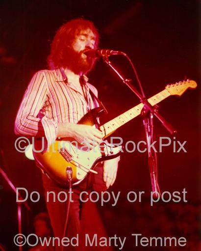 Photos of Guitar Player Dave Mason of Fleetwood Mac and Bob Dylan in 1974 by Marty Temme