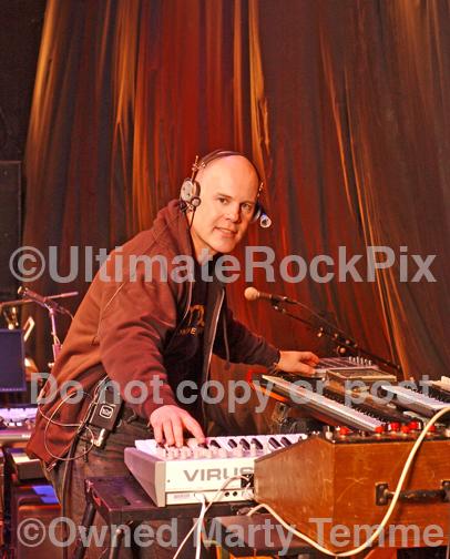 Photos of Musician Thomas Dolby Playing Keyboards in 2006 by Marty Temme