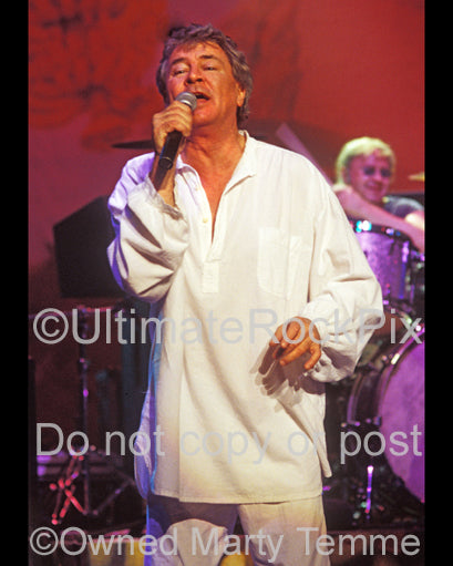 Photo of Ian Gillan of Deep Purple in concert in 2004 by Marty Temme