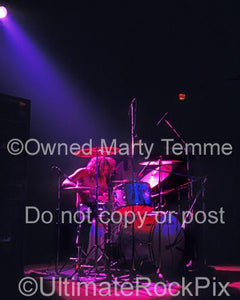 Photos of Drummer Ian Paice of Deep Purple in Concert in 1972 by Marty Temme