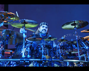 Photo of drummer Mike Portnoy of Dream Theater in concert by Marty Temme