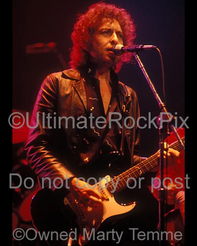Photos of Musician Bob Dylan in Concert in 1980 by Marty Temme
