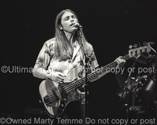 Photos of Singer and Bass Player Timothy B. Schmit of The Eagles in Concert in 1980 by Marty Temme