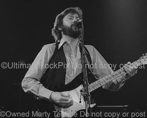 Photos of Guitarist Eric Clapton in Concert in 1979 by Marty Temme