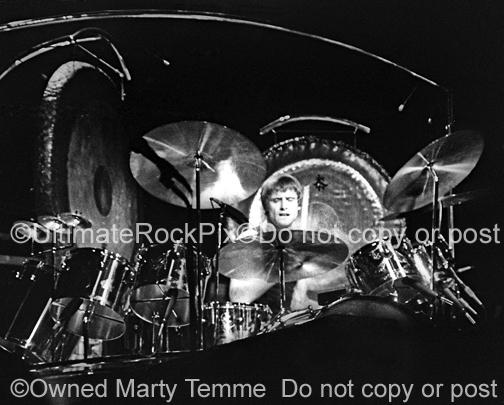 Photos of Drummer Carl Palmer of Emerson, Lake & Palmer in Concert in 1977 by Marty Temme