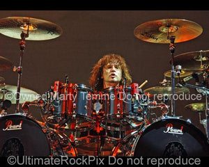 Photos of Rock Drummer Eric Singer Performing Onstage by Marty Temme
