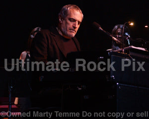 Photo of Donald Fagen performing in concert by Marty Temme