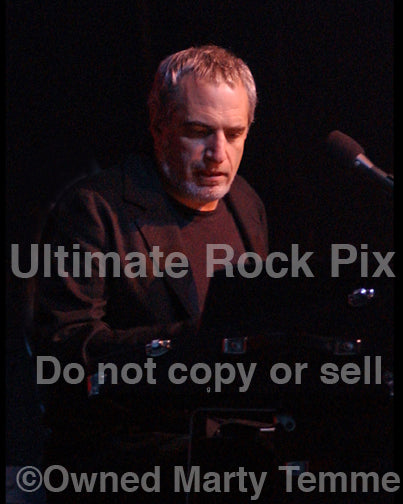 Photo of Donald Fagen of Steely Dan performing in concert by Marty Temme