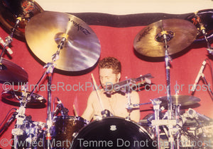 Photo of drummer Matt Walker of Filter in concert by Marty Temme