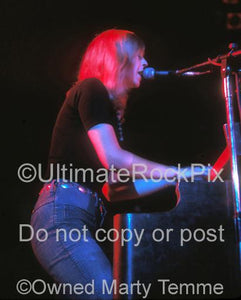 Photos of Singer and Keyboard Player Christine McVie in Concert in 1973 by Marty Temme