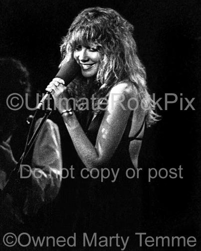 Photos of Stevie Nicks of Fleetwood Mac Onstage in 1977 by Marty Temme