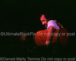 Photos of Drummer Mick Fleetwood of Fleetwood Mac in Concert in 1977 by Marty Temme