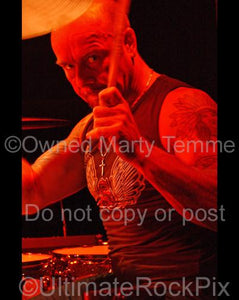 Photos of Jason Bonham Playing Drums in Concert with the Band Foreigner in 2006 by Marty Temme