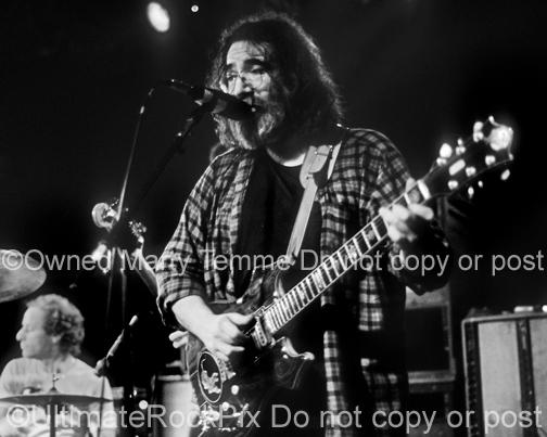 Photos of Guitarist Jerry Garcia of The Grateful Dead in Concert in the 1980's by Marty Temme