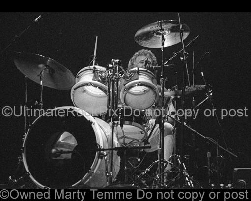 Photos of Drummer Don Brewer of Grand Funk Railroad in Concert Performing in 1999 by Marty Temme