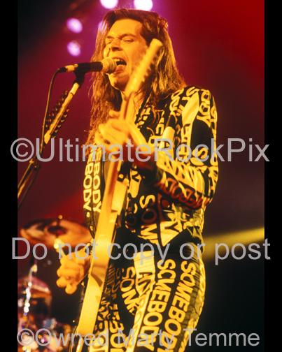 Photos of Guitar Player Paul Gilbert of Mr. Big in Concert in 1991 by Marty Temme