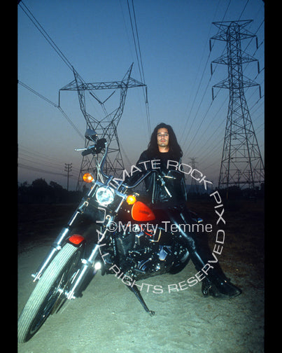 Photo of Gilby Clarke of Guns N' Roses during a photo shoot in 1989 by Marty Temme