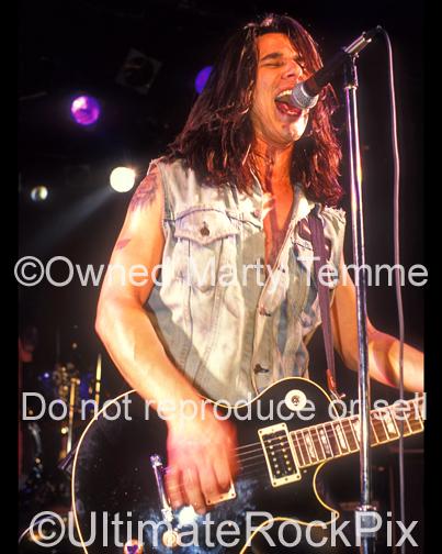 Photos of Guitar Player Gilby Clarke of Guns N' Roses and Kill For Thrills in Concert in 1989 by Marty Temme