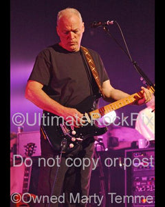Photos of David Gilmour Playing his Fender Stratocaster in Concert by Marty Temme