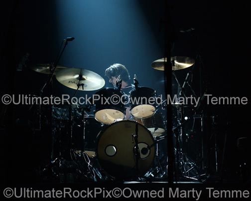 Photos of Drummer Steve DiStanislao Performing with David Gilmour of Pink Floyd in Concert by Marty Temme