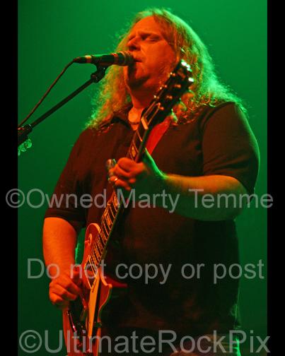 Photos of Guitar Player Warren Haynes of Gov't Mule in Concert in 2008 by Marty Temme