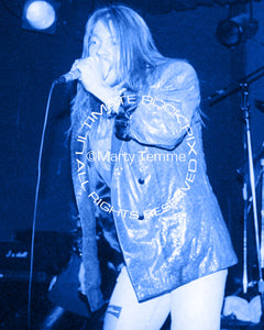Art Print of Axl Rose of Guns N' Roses in concert in 1989 by Marty Temme