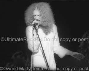 Photo of singer Lou Gramm of Foreigner in concert with Black Sheep in 1974 by Marty Temme